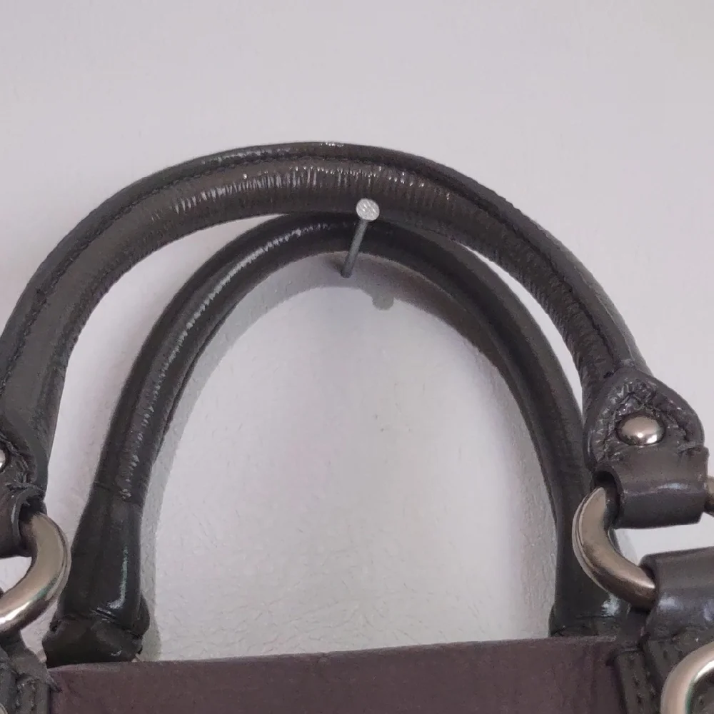 Coach Gray and Black Satchel - Picture 11 of 16